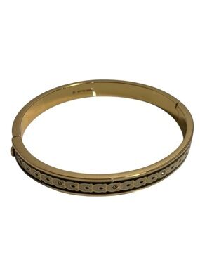 Coach Signature Faux Stone C Enamel Bangle Bracelet - NWT **